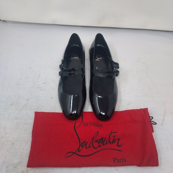 Christian Louboutin Black Sweet Jane Ballerina Flat Shoe - Picture 3 of 11